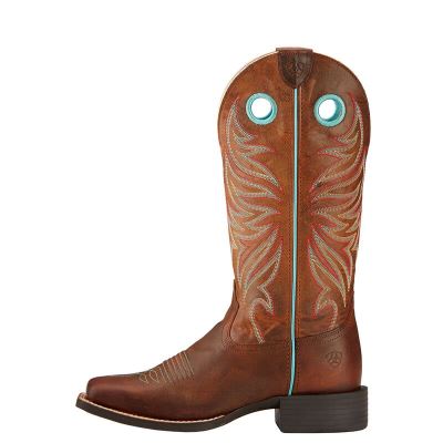 Ariat Round Up Ryder Bakır Western Csizma Bayan (31855-579)